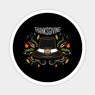 Pilgrims Hat Thanksgiving Magnet